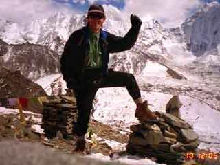 Jerome Ryan on Chukung (4750m) in October 1997